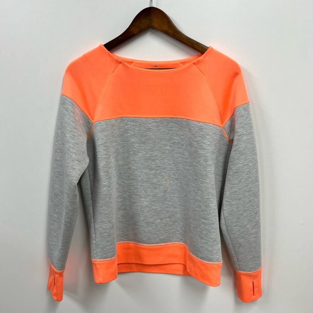 Athleta | Fuse Neon Orange Pullover Sweatshirt